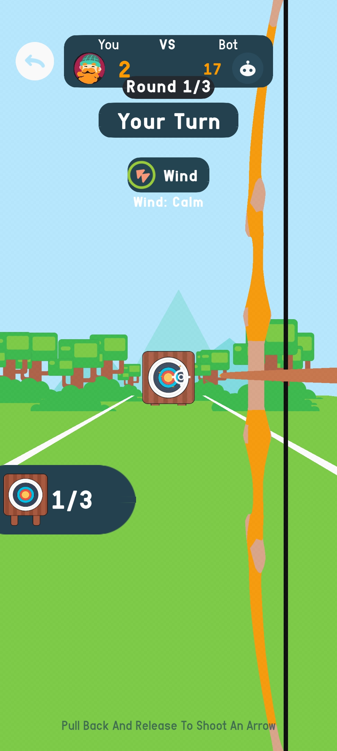 Elite Archery mini-game screenshot